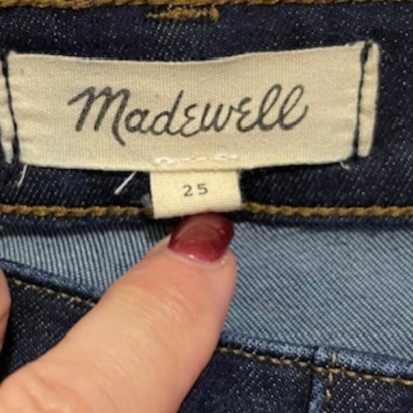 Madewell Size 25 Maternity Adjustable Skinny Jeans in Lakespur Wash - Picture 4 of 10